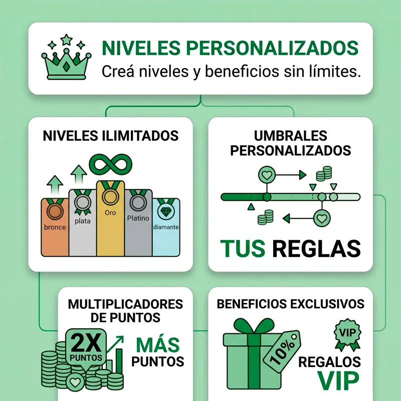 Niveles que premian al cliente fiel