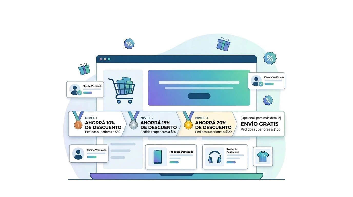 Sistema de fidelización por niveles en Tiendanube - Premiá a tus mejores clientes automáticamente