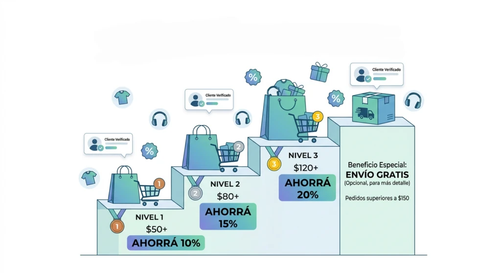 Configuración de beneficios por nivel de cliente con Reglas de Negocio Avanzadas en Tiendanube